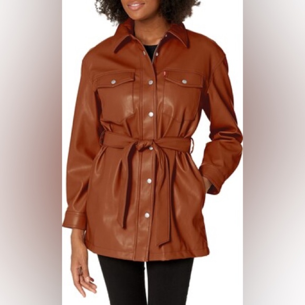 Levi’s Brown Faux Leather Jacket